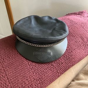 Harley Davidson leather adjustable hat.
